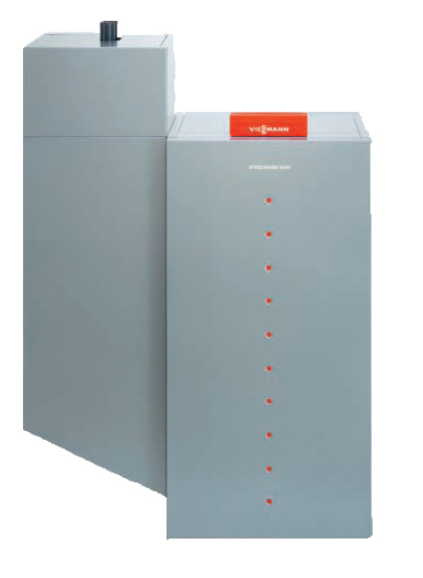VIESSMANN VITOLIGNO 300-P 4-12 caldera de pie de pellets de 4-12 KW, solo calefacción, encendido automático, para funcionamiento con tornillo sin fin flexible.