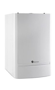 DOMUSA EVOL TOP 25 ACU de 23,5 KW con acumuladorde 21 litros con placa de conexiones y kit de evacuación