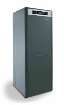 DOMUSA Evolution EV 30 FDX, de pie de  29,3 Kw. mixta de hierro fundido con acumulador de 130 litros.