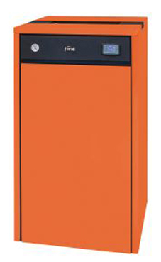 FERROLI NATURFIRE 25 caldera de pellets de 23,3 kw, de 94,5% de rendimiento volumen depósito de 48 kg.