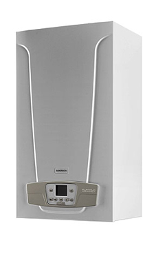 BAXI-ROCA PLATINUM COMPACT 24/24 F ECO  de 24 KW con placa de conexiones y kit salida de humos (bomba modulante).