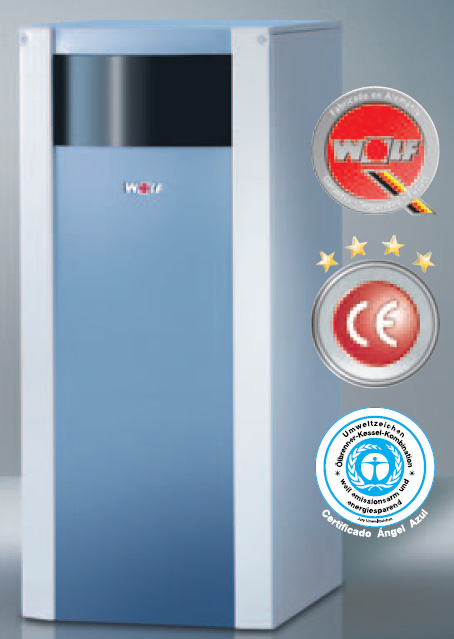 WOLF COB 20 de pie de 19-20 Kw solo calefacción