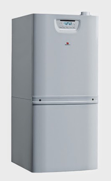 SAUNIER-DUVAL DUOMAX CONDENS 35 mixta 32,5/34,7 KW (calefacción y acs) con acumulador de 90 litros, incluye kit de tubos para recirculación Duomax y Kit de conexiones.