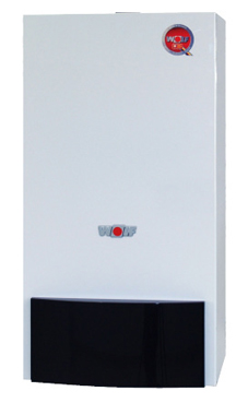 WOLF CGG-1K 24  de 24 KW , con conexiones hidráulicas y salida de humos horizontal